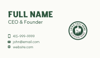 Grass Weed Shovel Badge Business Card