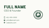 Grass Weed Shovel Badge Business Card Image Preview