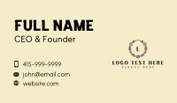 Handmade Beads Crafting Business Card