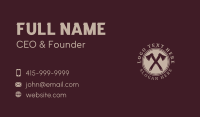 Circle Axe Tool Business Card