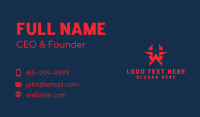 Tech Gaming Letter W Business Card
