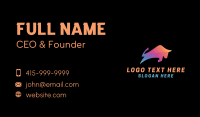 Gradient Bull Animal Business Card