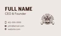 Rustic Lumberjack Tools Business Card