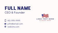 American Flag Heritage Business Card