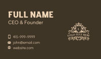 Regal Shield Monarchy Business Card