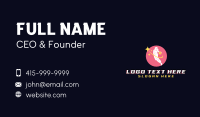 Female Basketball Sports Player Business Card