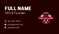 Construction Roof  Builder Business Card