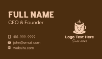 Bull Coffee Cup Business Card
