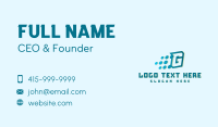 Modern Tech Letter G Business Card
