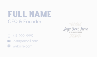 Elegant Script Wordmark Business Card Design