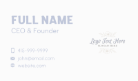 Elegant Script Wordmark Business Card