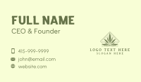 Organic Marijuana Leaf Business Card Design