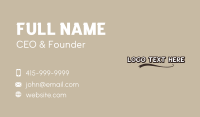 Simplistic Generic Business Business Card