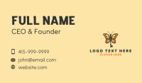 Insect Butterfly Key Business Card Design