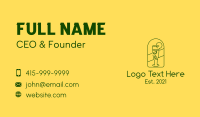 Citrus Beverage Line Art  Business Card