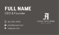 Calligraphy Studio Letter  Business Card