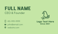 Monoline Eco Bird Business Card Design