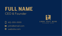 Square Letter T Business Card