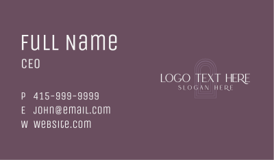 Premium Professional Wordmark Business Card Image Preview