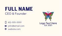 Artistic Butterfly Kite Business Card