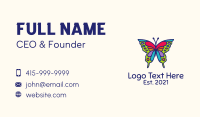 Artistic Butterfly Kite Business Card