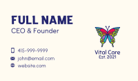 Artistic Butterfly Kite Business Card Design
