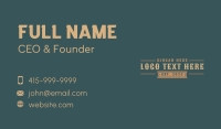 Vintage Rustic Western Business Card Design