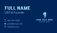 Number 1 Event Celebration Business Card