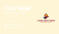 Superhero Flame Boy Business Card