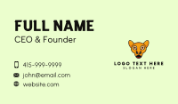 Surprised Lion Business Card Design