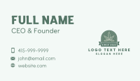 Cannabis Leaf Emblem Business Card