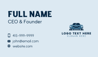 Blue Racing Car Business Card Design