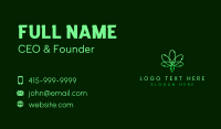 Biotech Leaf Atom Business Card Design