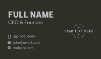 Diamond Graffiti Wordmark Business Card