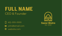 Islamic Mosque Structure Business Card