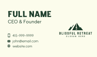 Mountain Construction Crane Business Card Design