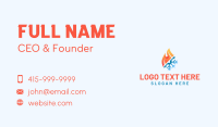 Fuel Flame Snow Energy Business Card Design