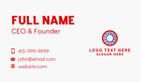 American Flag Donut  Business Card Design