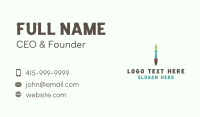 Eco Pen Brush Art Business Card Design