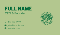 Nature Wellness Woman Business Card