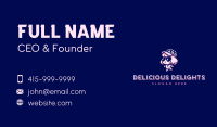 Popcorn Girl Movie Theater Business Card Image Preview