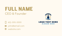 Paint Brush Wave Banner Business Card