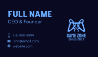 Blue Monster Game Controller  Business Card Image Preview