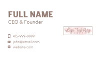 Feminine Script Business Business Card