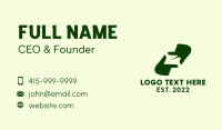 Green Leaf Gardening  Business Card Design