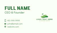 Golf Competition Flag Business Card