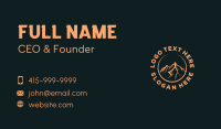 Mountain Peak Adventure Business Card