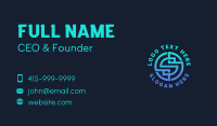 Crypto Finance Letter S Business Card