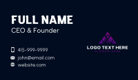 Modern Tech Pyramid  Business Card