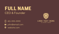 Wild King Lion Business Card